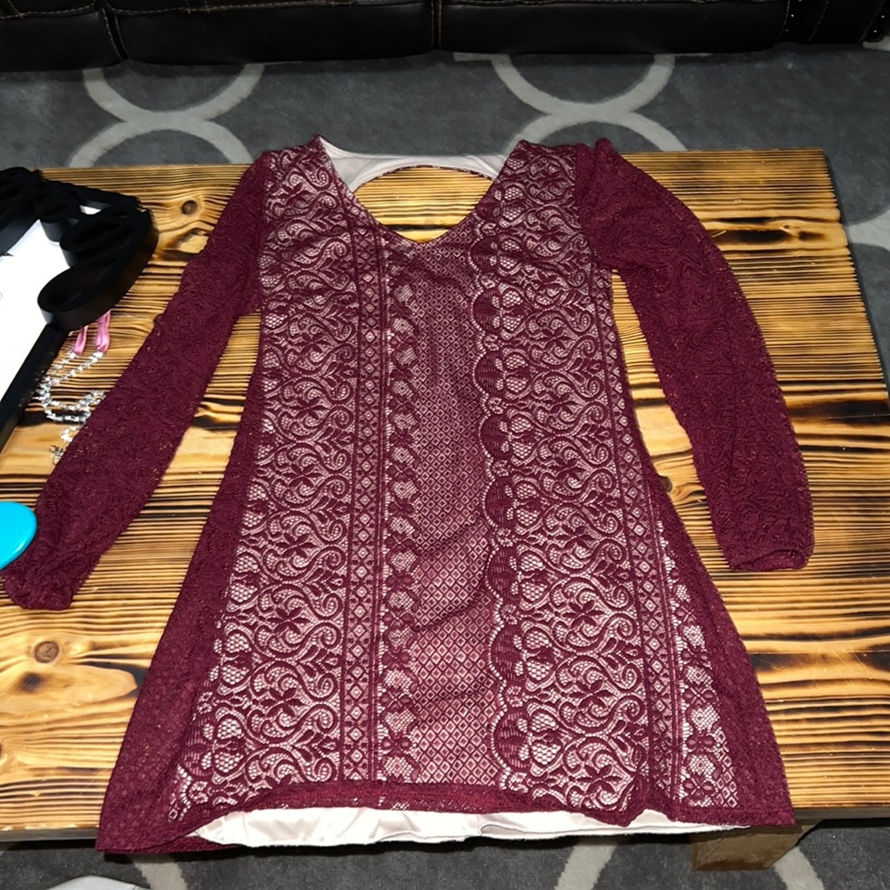 laced red dress